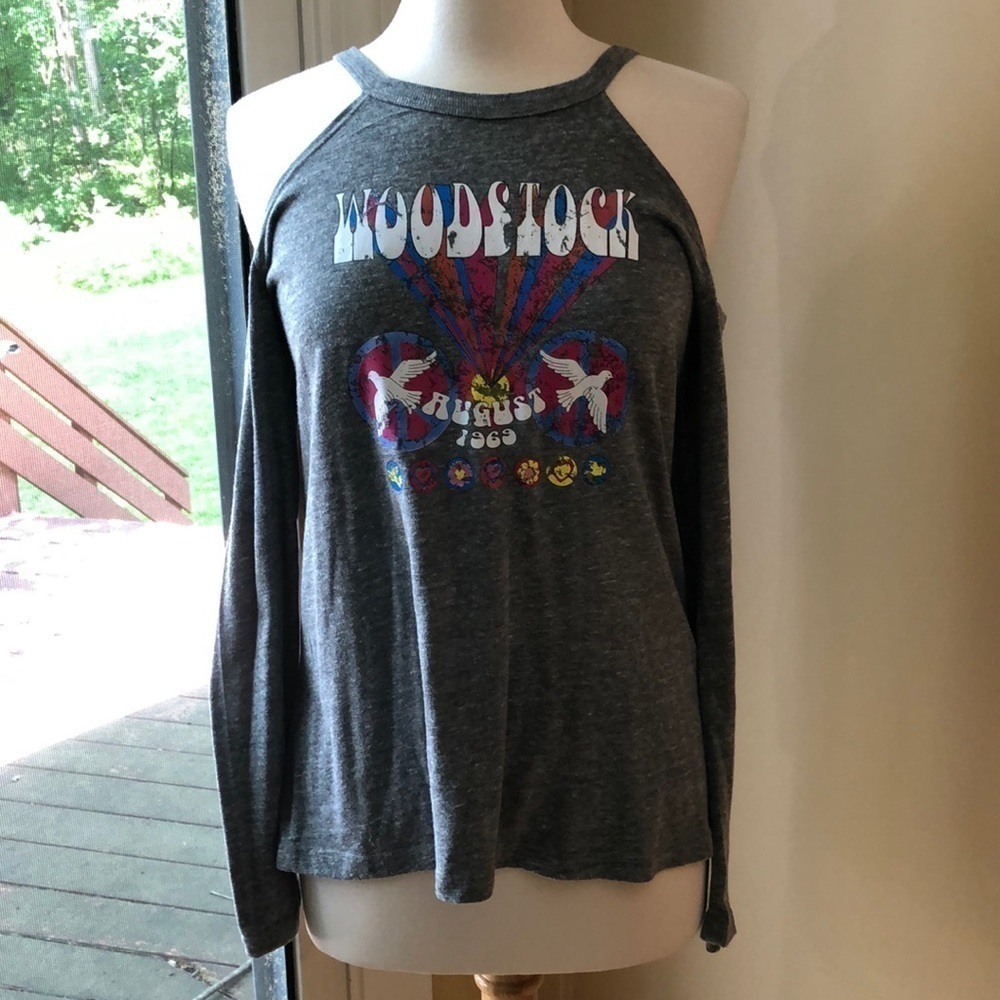 Woodstock Cold Shoulder Shirt